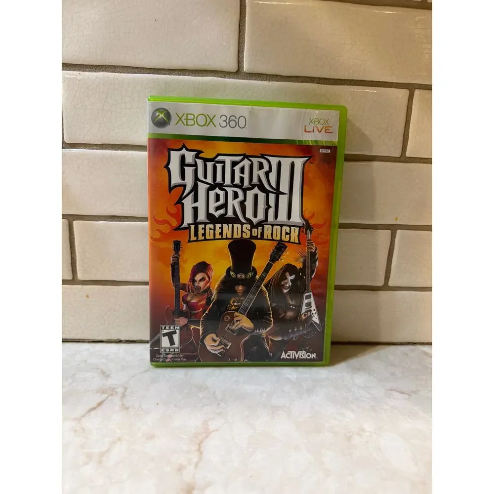 Guitar Hero III 3 Legends of Rock (Xbox 360, 2007) Complete Tested Working